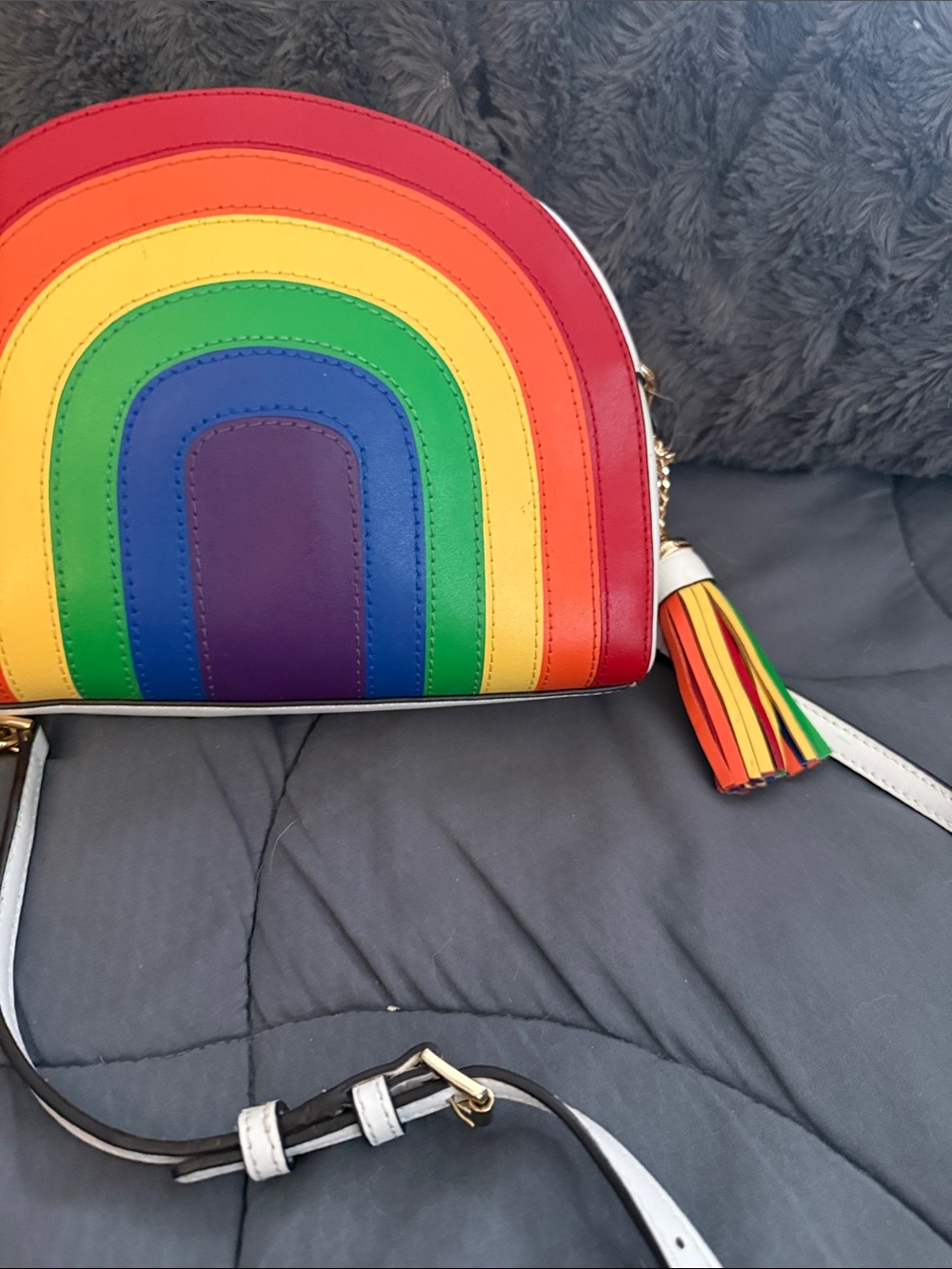 Michael Kors Rainbow Dome Crossbody Bag - Multi - Picture 5 of 6